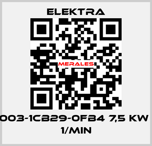 1TZ9003-1CB29-0FB4 7,5 kW 1800 1/min ELEKTRA