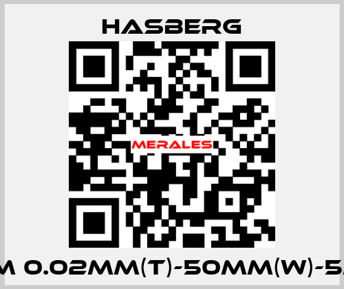 SHIM 0.02MM(T)-50MM(W)-5M(L) Hasberg