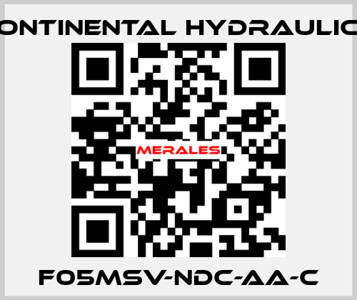 F05MSV-NDC-AA-C Continental Hydraulics