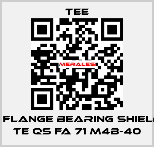 B5 B5 flange bearing shield for TE QS FA 71 M4B-40 TEE