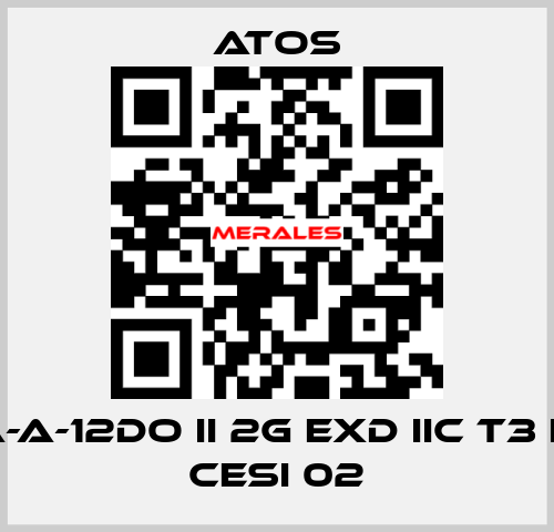 MZA-A-12DO II 2G Exd IIC T3 IP66 CESI 02 Atos