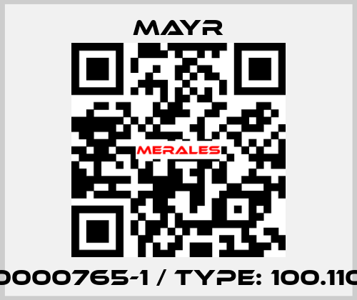 0000765-1 / Type: 100.110 Mayr