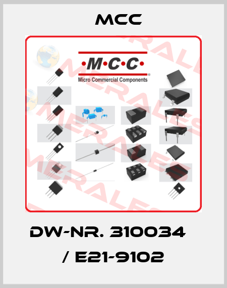 DW-Nr. 310034   / E21-9102 Mcc