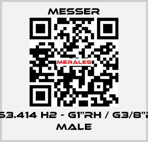 0.463.414 H2 - G1"RH / G3/8"RH - Male Messer
