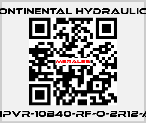 HPVR-10B40-RF-O-2R12-A Continental Hydraulics