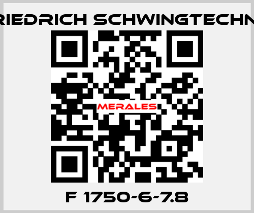 F 1750-6-7.8 Friedrich Schwingtechnik