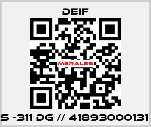 TAS -311 DG // 41893000131 (D) Deif