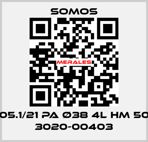 FG205.1/21 PA ø38 4l HM 50Hz / 3020-00403 Somos