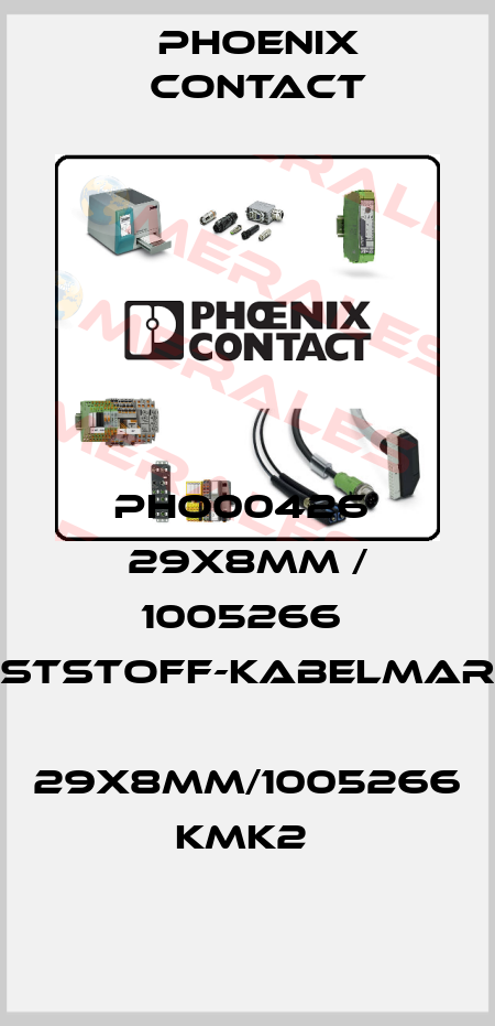 PHO00426  29x8mm / 1005266  Kunststoff-Kabelmarker  29x8mm/1005266  KMK2  Phoenix Contact