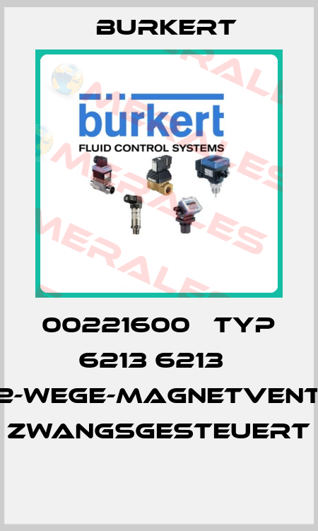 00221600   Typ 6213 6213   2/2-Wege-Magnetventil, Zwangsgesteuert  Burkert