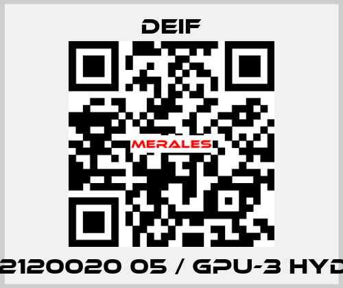 2912120020 05 / GPU-3 Hydro Deif