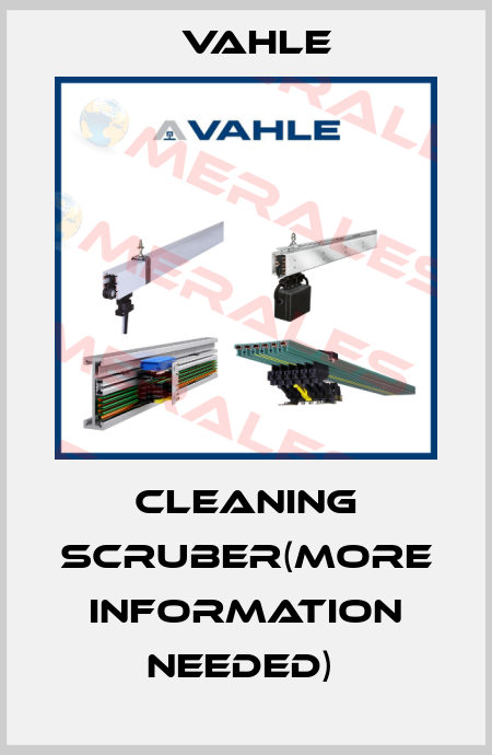CLEANING SCRUBER(More information needed)  Vahle