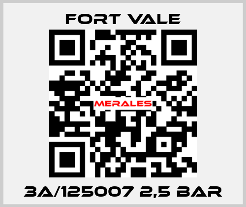 3A/125007 2,5 bar Fort Vale