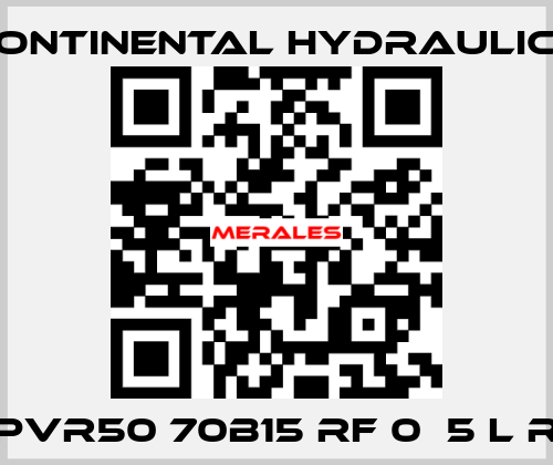 PVR50 70B15 RF 0  5 L R Continental Hydraulics