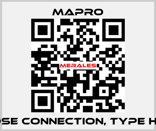 Hose connection, type HF3 Mapro