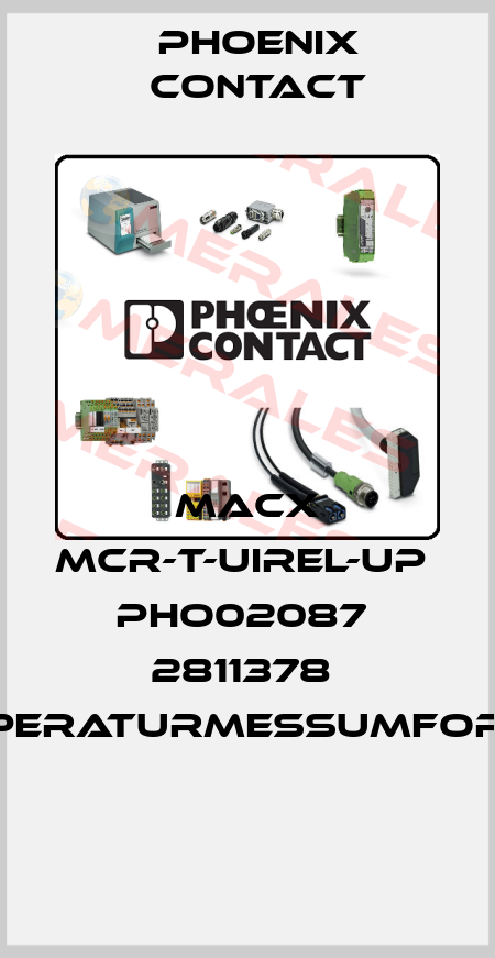 MACX MCR-T-UIREL-UP  PHO02087  2811378  Temperaturmessumformer  Phoenix Contact