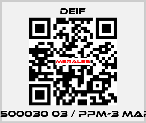 2911500030 03 / PPM-3 Marine Deif