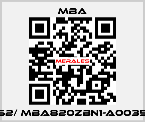 1214452/ MBA820ZBN1-A00358-B-X MBA