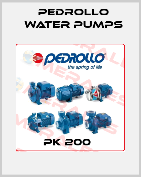 PK 200   Pedrollo Water Pumps