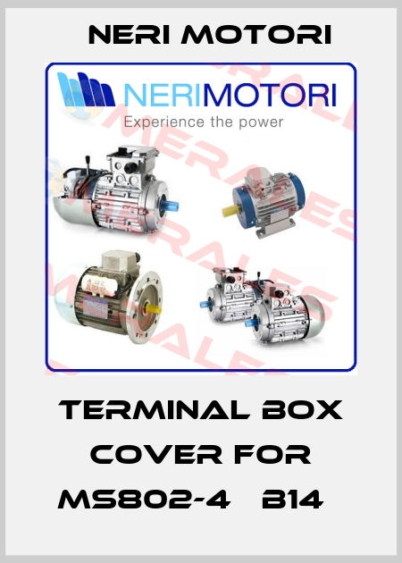 TERMINAL BOX COVER for MS802-4   B14   Neri Motori