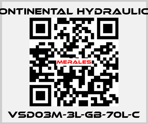 VSD03M-3L-GB-70L-C Continental Hydraulics