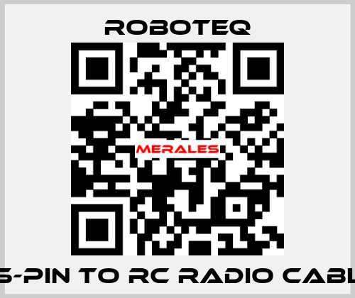 25-pin to RC Radio Cable Roboteq
