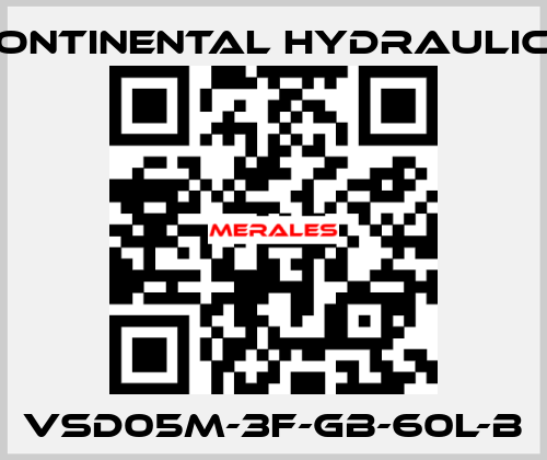 VSD05M-3F-GB-60L-B Continental Hydraulics