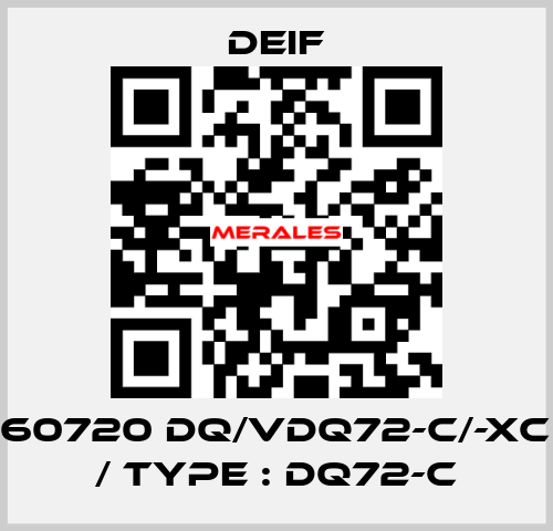 2961060720 DQ/VDQ72-c/-xc (240°) / Type : DQ72-c Deif
