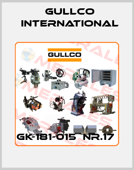 GK-181-015  Nr.17  Gullco International