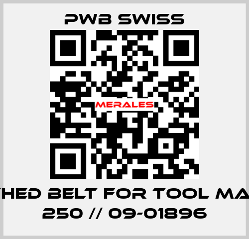 toothed belt for Tool Master 250 // 09-01896 PWB Swiss
