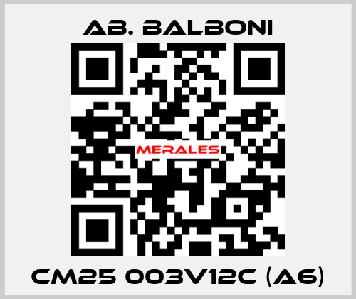 CM25 003V12c (A6) AB. BALBONI