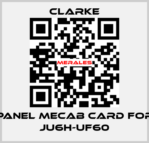 panel mecab card for JU6H-UF60 Clarke