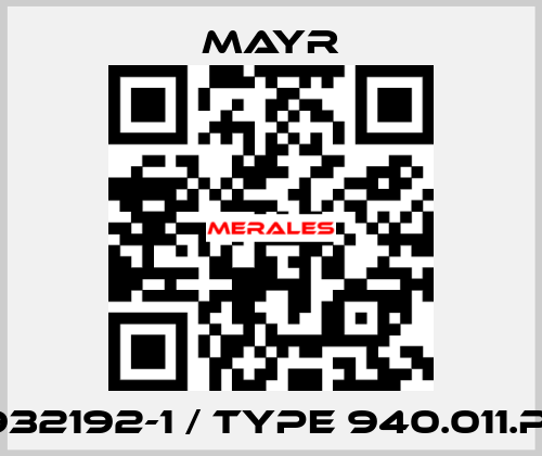 0932192-1 / Type 940.011.P S Mayr