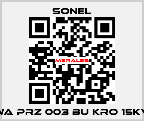 WA PRZ 003 BU KRO 15KV Sonel