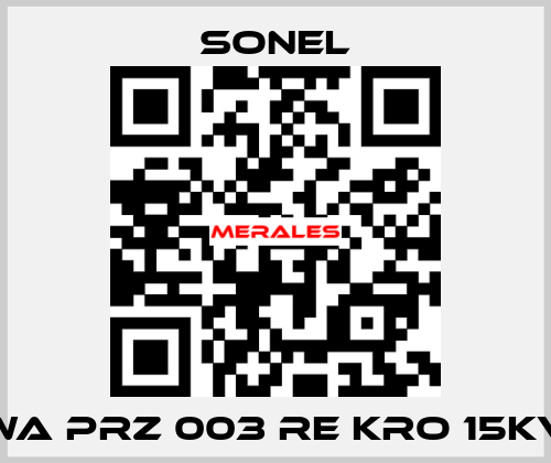 WA PRZ 003 RE KRO 15KV Sonel