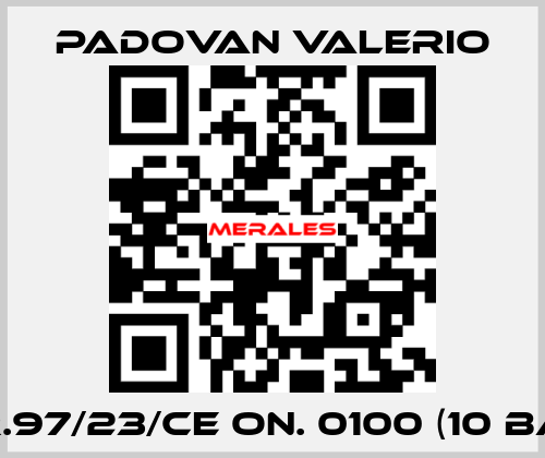 DIR.97/23/CE ON. 0100 (10 bar) PADOVAN VALERIO