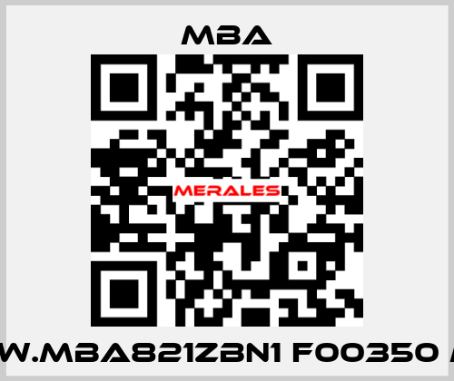 SW.MBA821ZBN1 F00350 M MBA