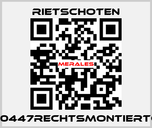 300/45910447RECHTSMONTIERTGMRSP/T RIETSCHOTEN