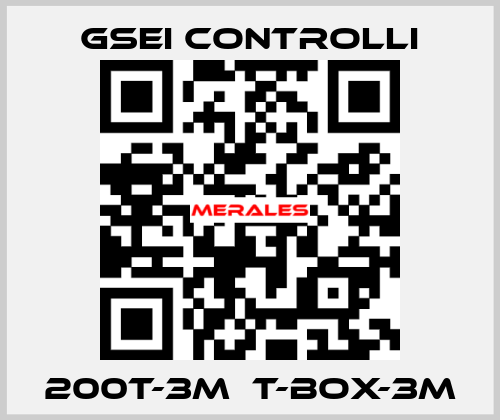 200T-3M  T-BOX-3M GSEI Controlli