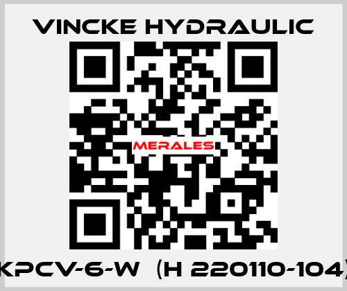 KPCV-6-W  (H 220110-104) VINCKE HYDRAULIC