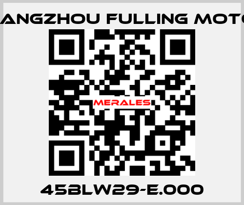 45BLW29-E.000 Changzhou Fulling Motor