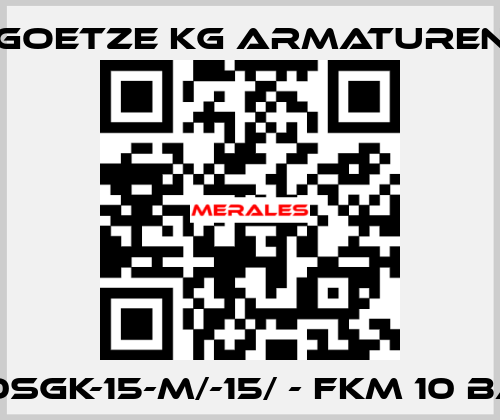 810sGK-15-m/-15/ - FKM 10 bar Goetze KG Armaturen