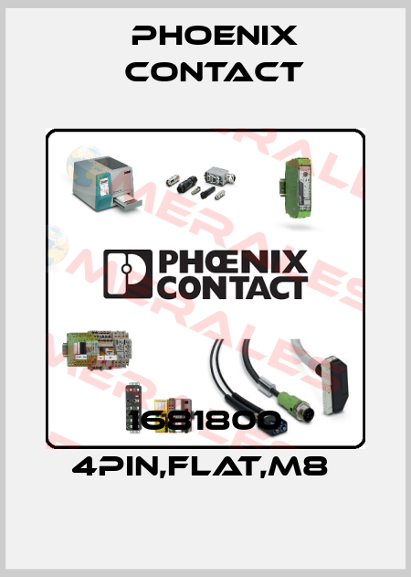 1681800 4PIN,FLAT,M8  Phoenix Contact
