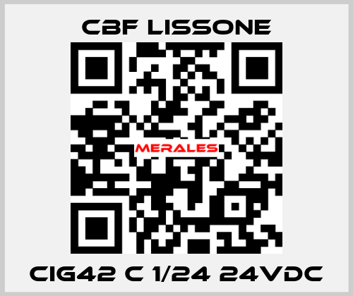 CIG42 C 1/24 24VDC CBF LISSONE