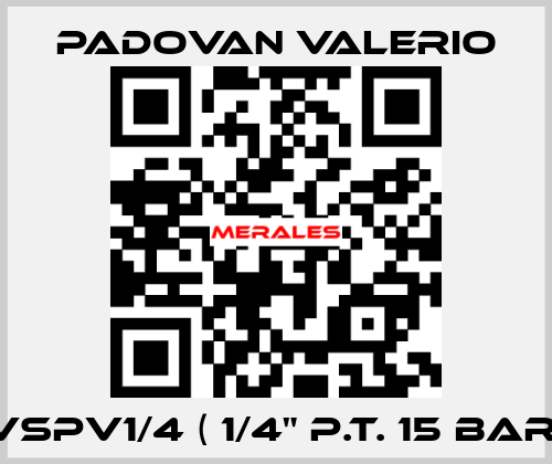 VSPV1/4 ( 1/4" p.t. 15 bar) PADOVAN VALERIO