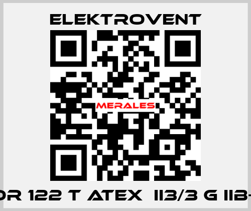 EFOR 122 T ATEX  II3/3 G IIB+H2 ELEKTROVENT