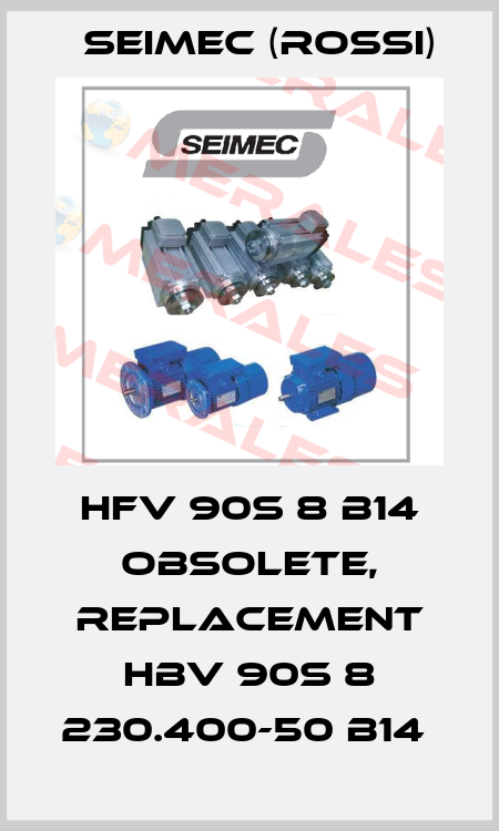 HFV 90S 8 B14 obsolete, replacement HBV 90S 8 230.400-50 B14  Seimec (Rossi)