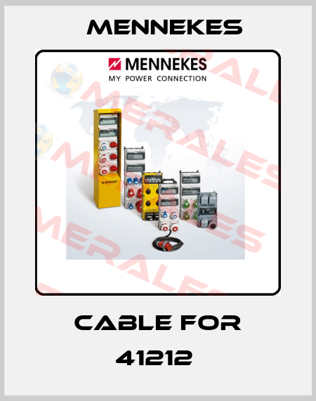 Cable for 41212  Mennekes