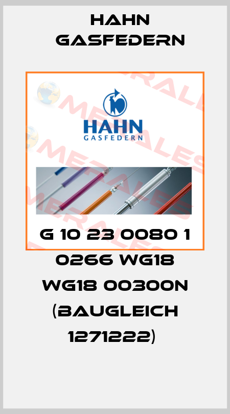 G 10 23 0080 1 0266 WG18 WG18 00300N (Baugleich 1271222)  Hahn Gasfedern