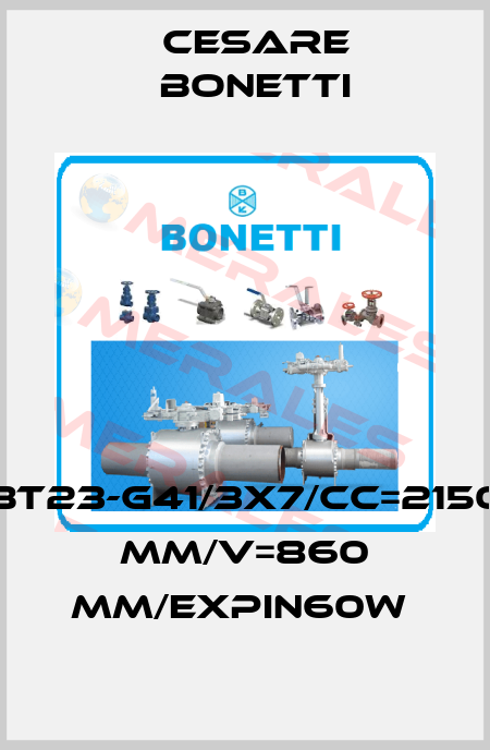 BT23-G41/3x7/CC=2150 MM/V=860 MM/EXPIN60W  Cesare Bonetti